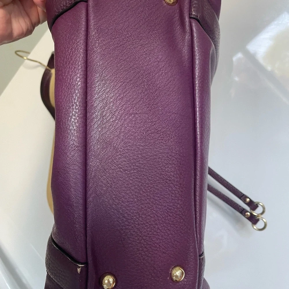 Charming Charlie handbag purse Plum Satchel Bag